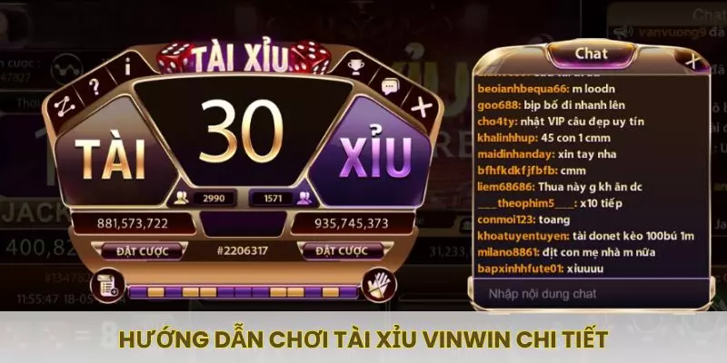 Hướng dẫn chơi tài xỉu Vinwin chi tiết